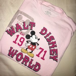 Walt Disney World Pink Mickey Tee Small